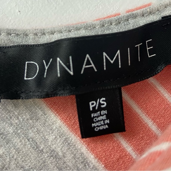 Dynamite Striped Back Cutout Bodycon Mini Dress - Picture 5 of 6